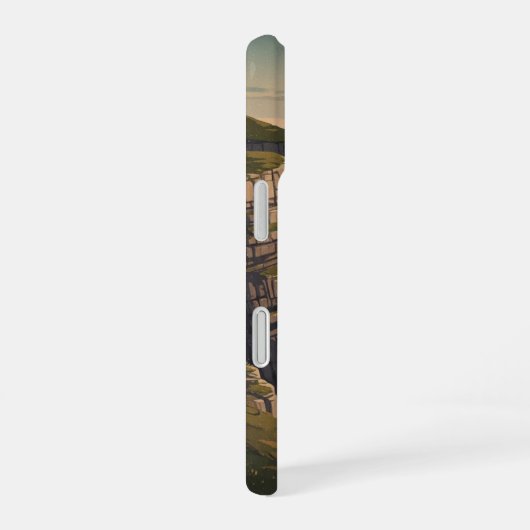 Retro Island at Dusk iPhone 16 Hülle (Rechte Seite)