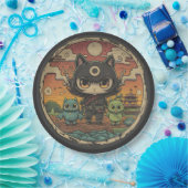 Retro Island Pals: Ninja Cat Crew Pappteller (Party)