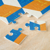 Retro-isometrische Würfel, geometrische Illusion Puzzle (Seite)