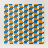 Retro-isometrische Würfel, geometrische Illusion Puzzle (Horizontal)