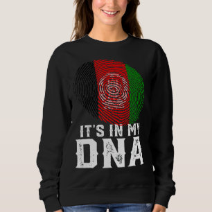 Retro ist in meiner DNA Fingerprint Afghanistan Fl Sweatshirt