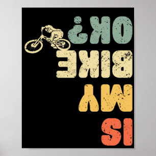 Retro ist mein Fahrrad ok Vintage Mountainbike Fah Poster