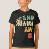 Retro ist mein Kayak Ok Whitewater Kayaker Paddel T-Shirt (Vorderseite)