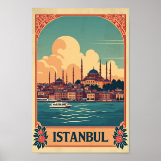 Retro Istanbul: Wo Ost und West sich treffen Poster