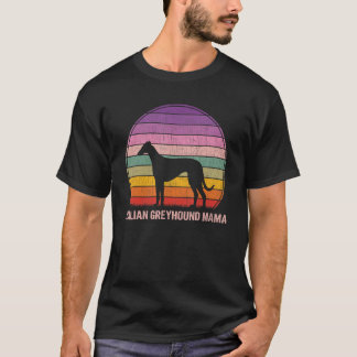 Retro Italian Greyhound Mama Graphic Italian Greyh T-Shirt