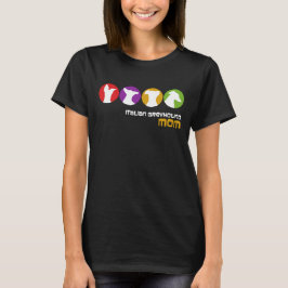 Retro Italian Greyhound Mama Moderne Silhouette T-Shirt