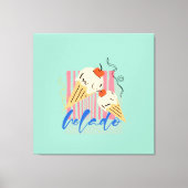 Retro Italian Ice Cream Cones Leinwanddruck (Vorderseite)