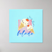 Retro Italian Ice Cream Cones Leinwanddruck (Vorderseite)