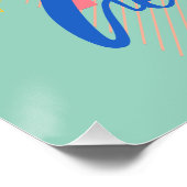 Retro Italian Ice Cream Cones Poster (Ecke)