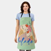 Retro Italian Ice Cream Cones Schürze (Getragen)