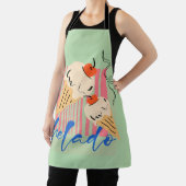 Retro Italian Ice Cream Cones Schürze (InSitu)