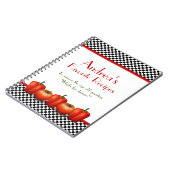 Retro Italian Kitchen Personalisiertes Rezept Note Notizblock (Linke Seite)