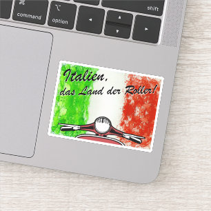 Retro Italien das Land der Roller Aufkleber