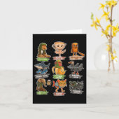 Retro Italienisch Brainrot Meme Funny All Brainrot Karte (Gelbe Blume)