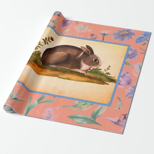 RETRO-ITALIENISCHE RABBIT-GESCHENKE FÜR DEN OSTEN GESCHENKPAPIER (Ungerollt)