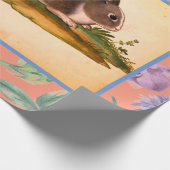 RETRO-ITALIENISCHE RABBIT-GESCHENKE FÜR DEN OSTEN GESCHENKPAPIER (Ecke)