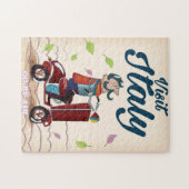 Retro italienischen Cartoon Roller Poster. Puzzle (Horizontal)