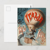 Retro Italy Europe Vintage Travel Postkarte (Vorne/Hinten)