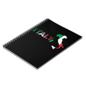 Retro Italy Flag Reisende Abenteuer Reise Notizblock (Linke Seite)