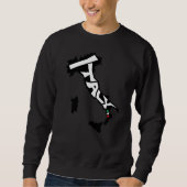 Retro Italy Map Sweatshirt (Vorderseite)