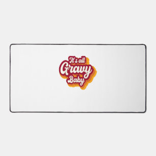 Retro It's All Gravy Baby Happy Thanksgiving 2022 Schreibtischunterlage