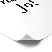 Retro It's No Use Jo Funny Saying Quote Design For Poster (Ecke)