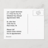 Retro It's Time! Erinnerung Einladungspostkarte (Rückseite)