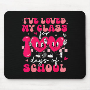 Retro Ive liebte meine Cl für 100 Tage Schulunterr Mousepad