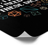 Retro Ja, ich brauche wirklich alle diese Würfelta Poster (Ecke)