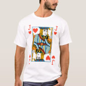 Retro-Jack der Herzen T-Shirt (Vorderseite)