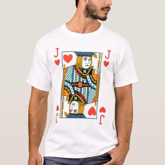 Retro-Jack der Herzen T-Shirt (Vorderseite)