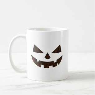 Retro-Jack-O-Lantern-Gesicht Halloween-Kürbis-Gesc Kaffeetasse