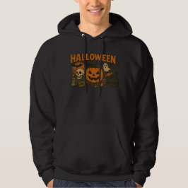 Retro Jack-O’ Lantern Halloween Bekleidung unisex Hoodie