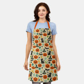 Retro Jack O Lanterns Halloween Schürze (Getragen)