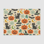 Retro Jack O Lanterns Halloween Seidenpapier (Vorderseite)