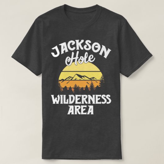 Retro Jackson Hole T Shirt Wyoming Vintag Wildern (Design vorne)