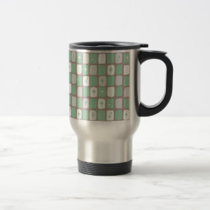 Retro-Jade-Sternenexplosionen Edelstahl-Reisemug Reisebecher