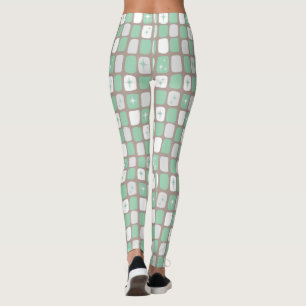 Retro Jade Sternexplosionen Leggings