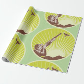 Retro-Jäger schießt Gans Outdoor Geschenkpapier (Ungerollt)