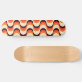 Retro Jahr-nahtlose abstrakte Kunst Skateboard (Horizontal)