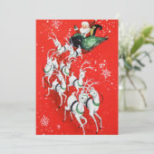 Retro-Jahrgang Weihnachten (Stehend Vorderseite)