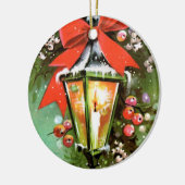 Retro-Jahrgang Weihnachten Keramik Ornament (Links)