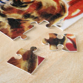 Retro-Jahrgang Weihnachten Puzzle (Seite)