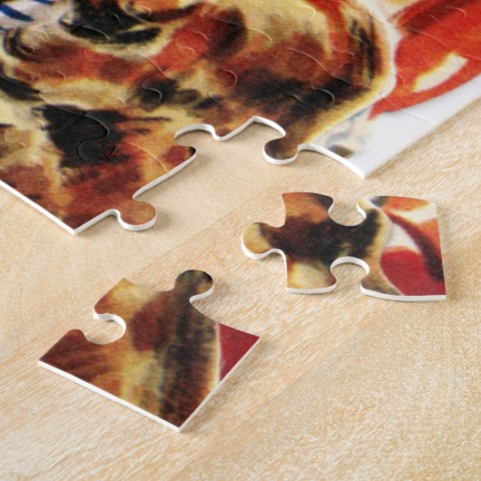 Retro-Jahrgang Weihnachten Puzzle (Seite)