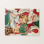 Retro-Jahrgang Weihnachten Puzzle (Horizontal)