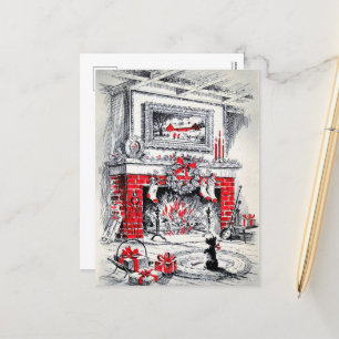 Retro-Jahrgang Weihnachten Scottie Hund