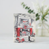 Retro-Jahrgang Weihnachten Scottie Hund (Stehend Vorderseite)