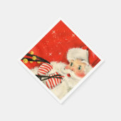 Retro-Jahrgang Weihnachten Serviette (Ecke)