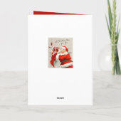 Retro-Jahrgang Weihnachten Weihnachten hinzufügen (Rückseite)