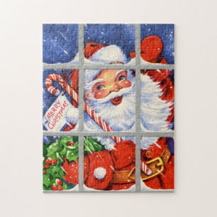 Retro-Jahrgang Weihnachten Weihnachten Puzzle
